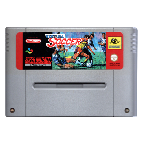 SNES-Virtual Soccer - Verkleurd (Losse Cassette) Tweedehands