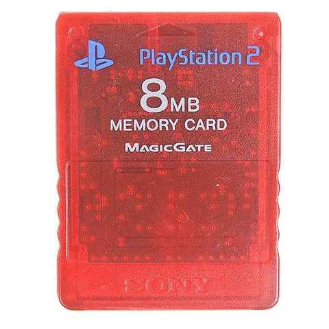 Sony-Playstation 2 - 8MB Memory Card - Rood Tweedehands