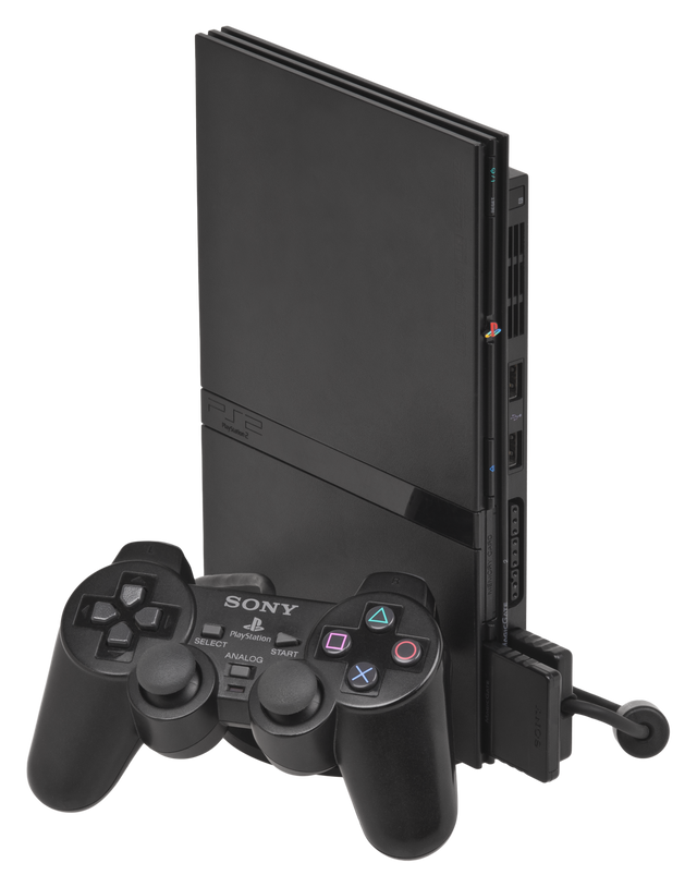 Sony PlayStation 2 Slim console, zwart, tweedehands