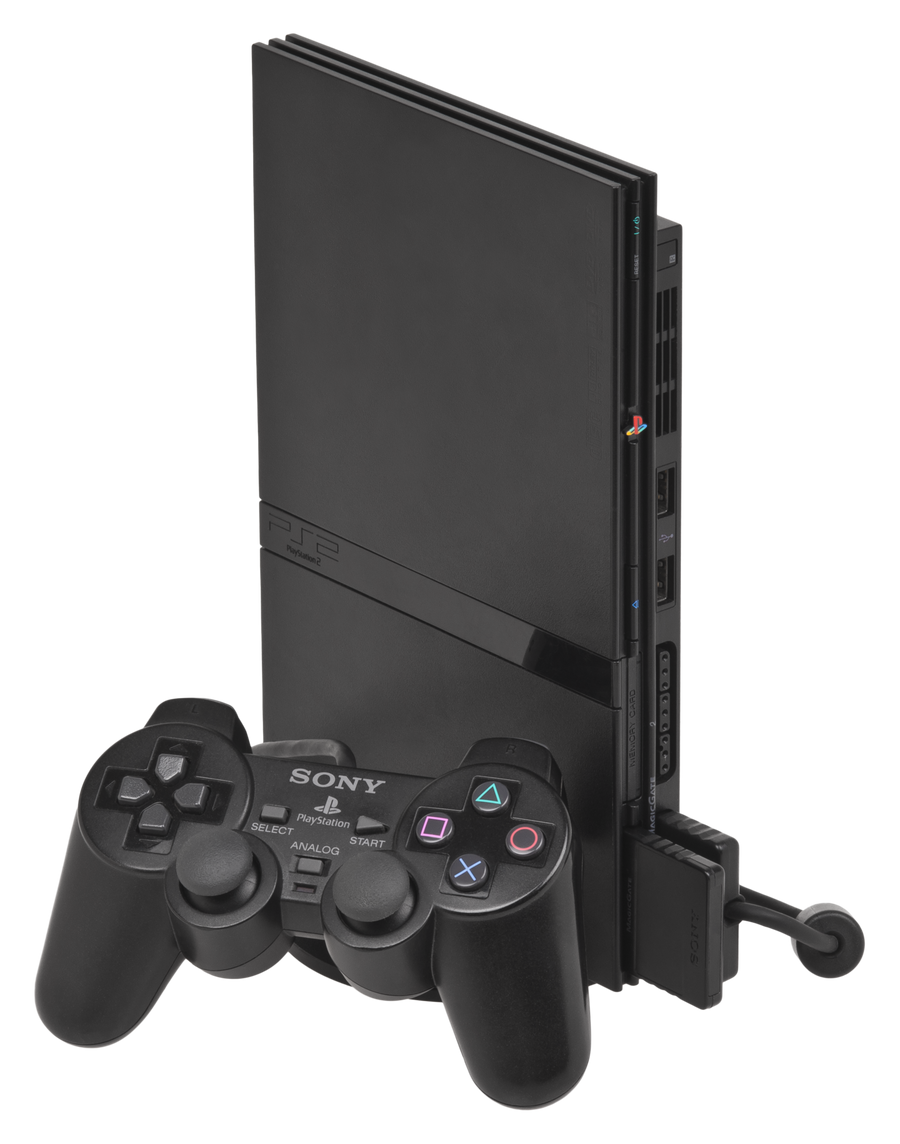 Sony-Playstation 2 Slim Console - Zwart Tweedehands