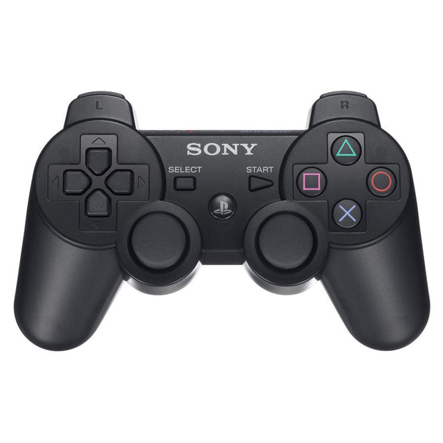Sony PlayStation 3 DualShock 3 controller, zwart, voorkant, tweedehands