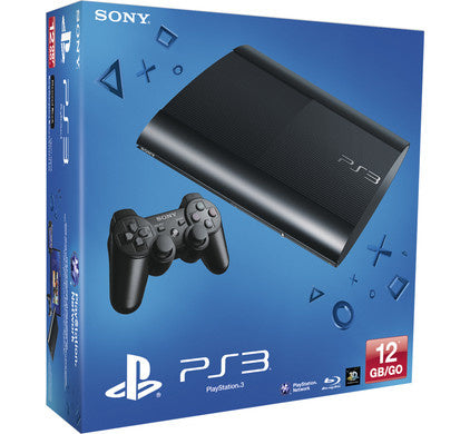 Sony-Playstation 3 Super Slim - 12 GB Console - Zwart (In doos) Tweedehands