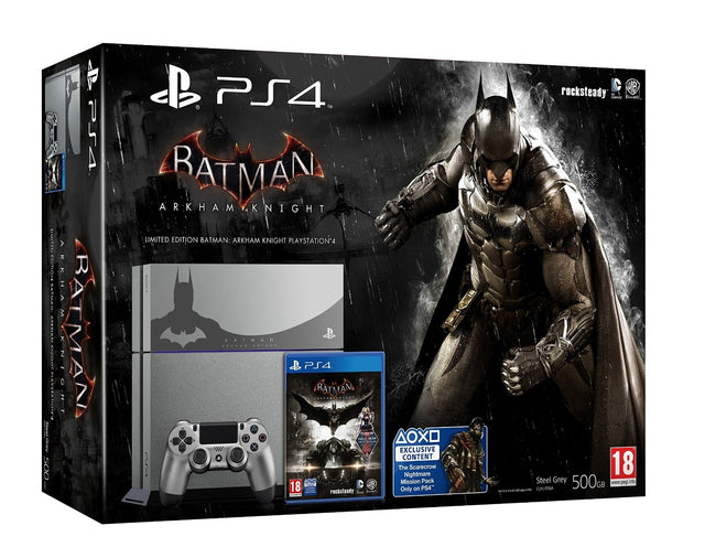 Sony PlayStation 4 console 500 GB, Batman Arkham Knight Limited Edition, doos voorkant, tweedehands