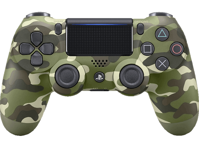 Sony PlayStation 4 DualShock 4 controller, camo groen, voorkant, tweedehands
