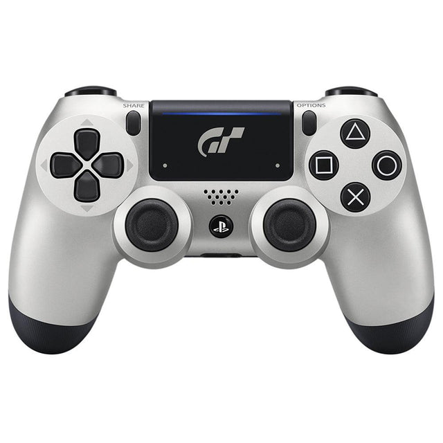 Sony PlayStation 4 DualShock 4 controller Gran Turismo Sport, zilver, voorkant, tweedehands
