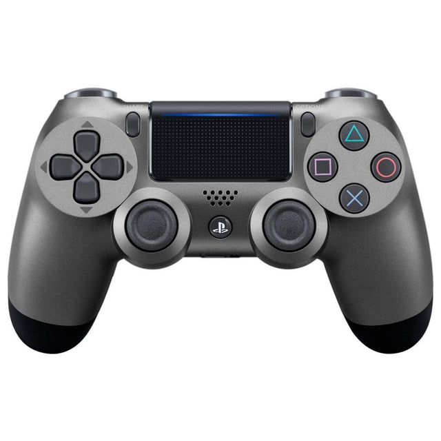 Sony PlayStation 4 DualShock 4 controller Steel Black, donkergrijs, voorkant, tweedehands