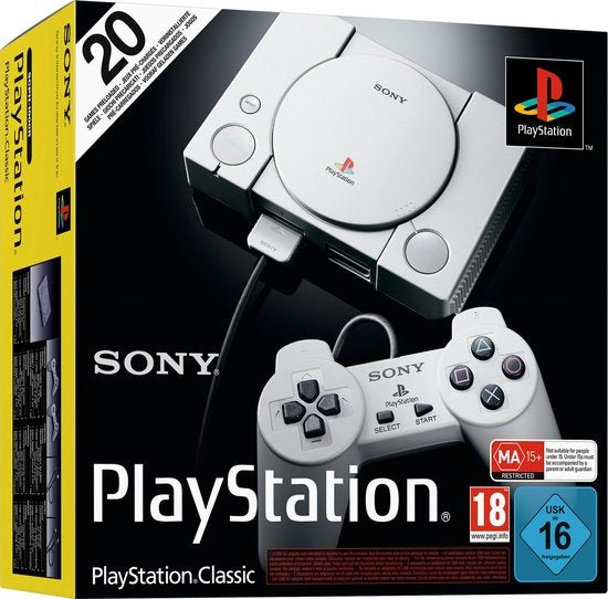 Sony-Playstation Classic Mini (Incl. 2 controllers) (Nieuw)