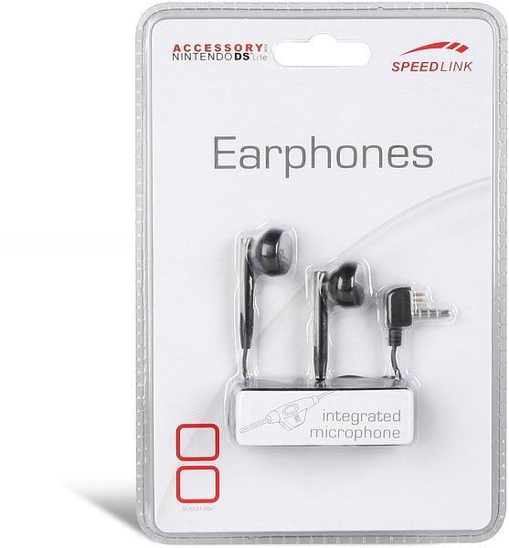 Speedlink-In-Ear Headset + Microfoon voor Nintendo DSi / DSi XL - Zwart (Nieuw)