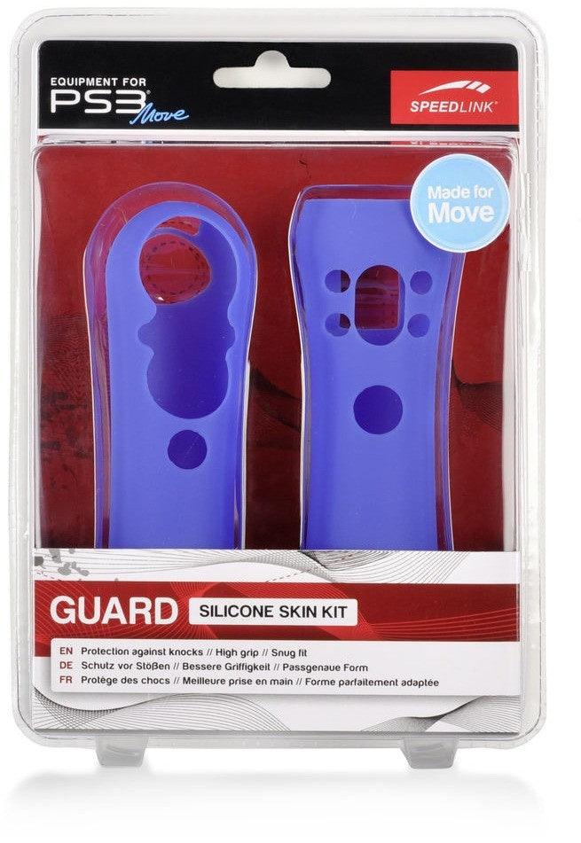 Speedlink-Siliconen Beschermhoes Kit voor Playstation 3 Move Controller - Blauw (Nieuw)