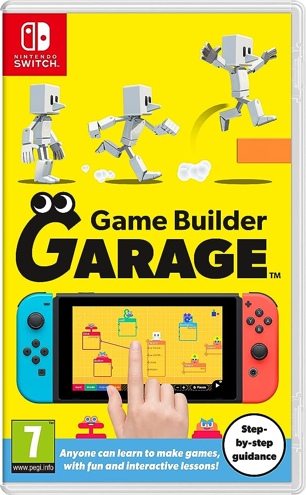 Nintendo Switch Game Builder Garage, doos voorkant, tweedehands
