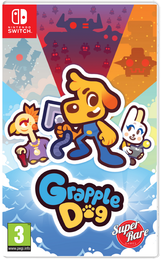 Nintendo Switch Grapple Dog, doos voorkant, tweedehands