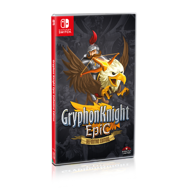 Nintendo Switch Gryphon Knight Epic Definitive Edition, doos voorkant, tweedehands
