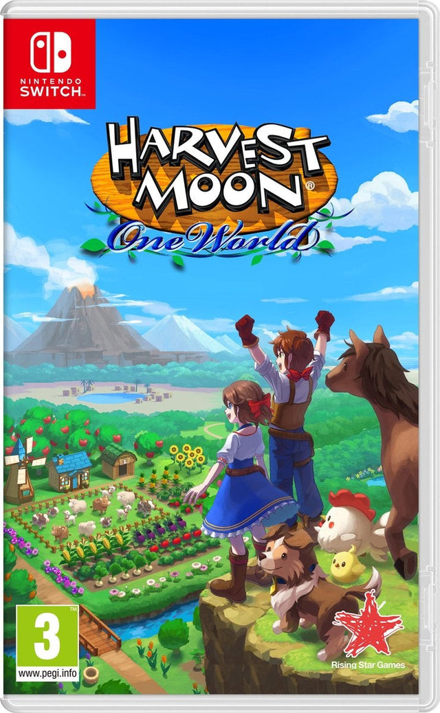 Nintendo Switch Harvest Moon One World, doos voorkant, tweedehands