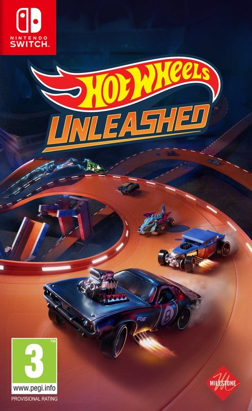 Nintendo Switch Hot Wheels Unleashed, doos voorkant, tweedehands