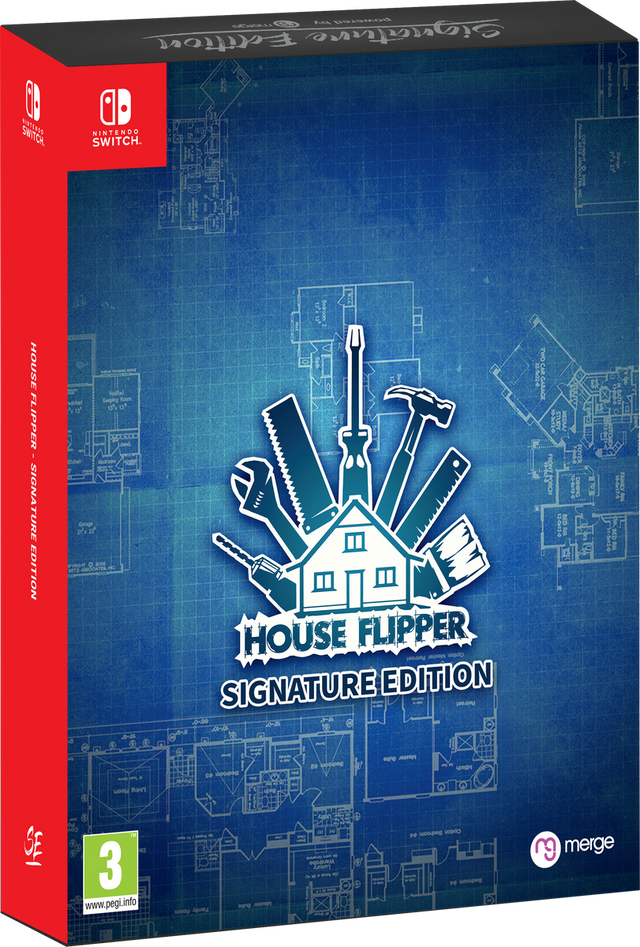 Nintendo Switch House Flipper Signature Edition, uitgeversafbeelding van de verzameldoos