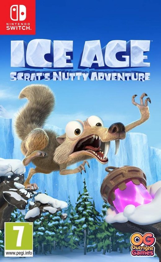 Nintendo Switch Ice Age Scrat's Nutty Adventure, doos voorkant