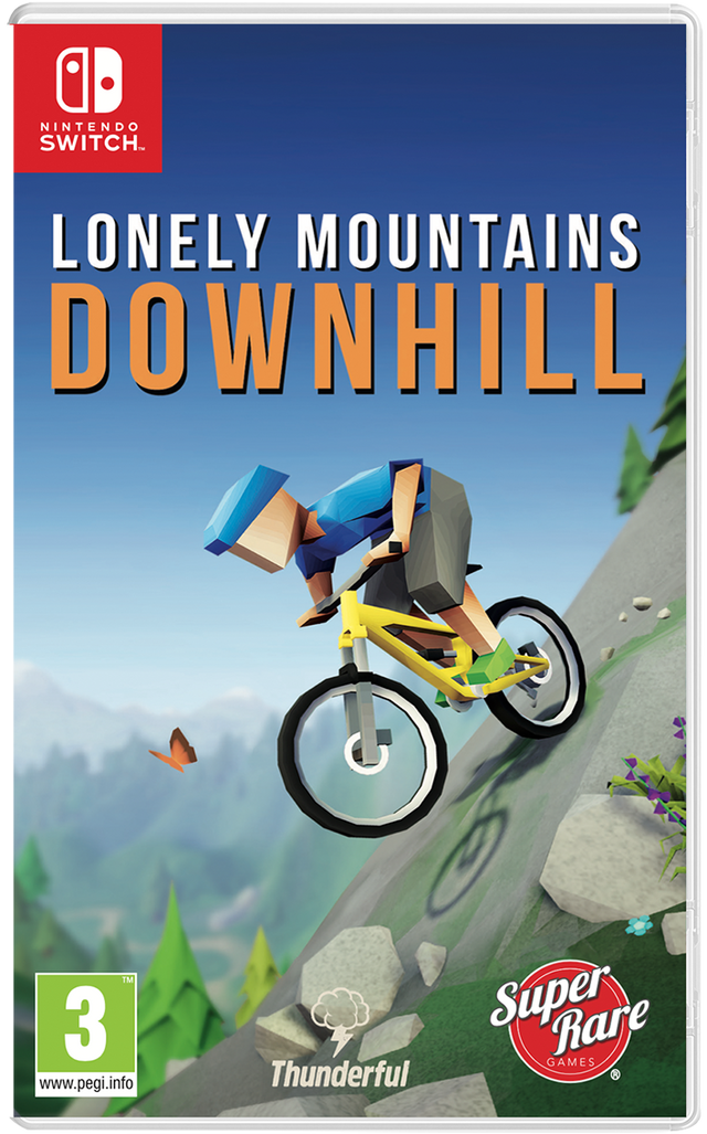 Nintendo Switch Lonely Mountains Downhill, doos voorkant, tweedehands