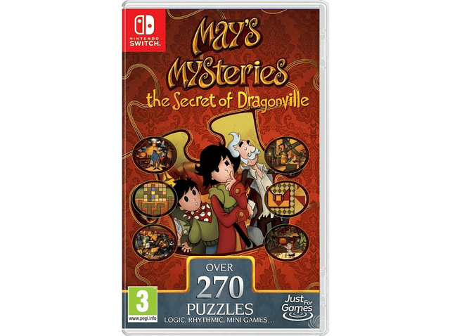 Nintendo Switch May's Mysteries The Secret of Dragonville, doos voorkant, tweedehands