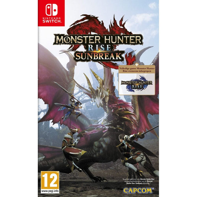 Nintendo Switch Monster Hunter Rise Sunbreak, doos voorkant, tweedehands