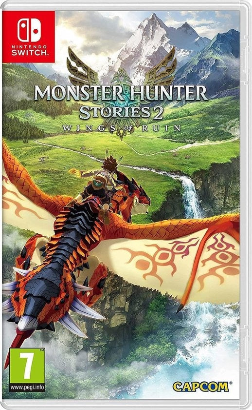 Nintendo Switch Monster Hunter Stories 2 Wings of Ruin, doos voorkant, tweedehands
