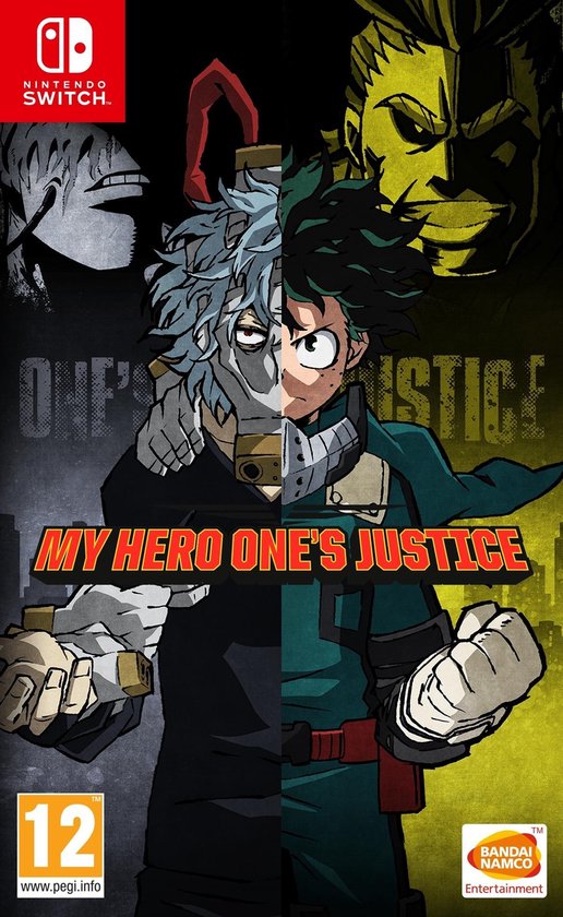 Nintendo Switch My Hero One's Justice, doos voorkant, tweedehands