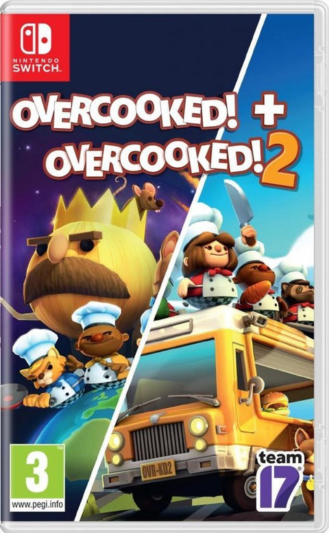 Switch-Overcooked + Overcooked 2 Tweedehands