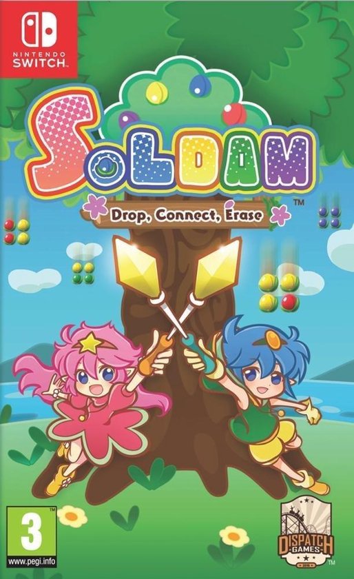 Nintendo Switch Soldam Drop Connect Erase, doos voorkant, tweedehands