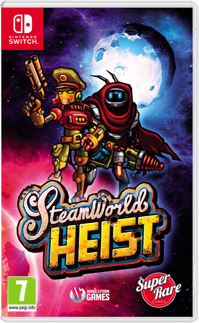 Nintendo Switch SteamWorld Heist Ultimate Edition, doos voorkant, tweedehands