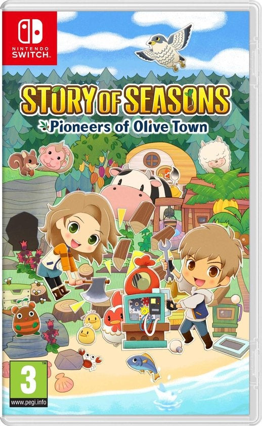 Nintendo Switch Story of Seasons: Pioneers of Olive Town, doos voorkant