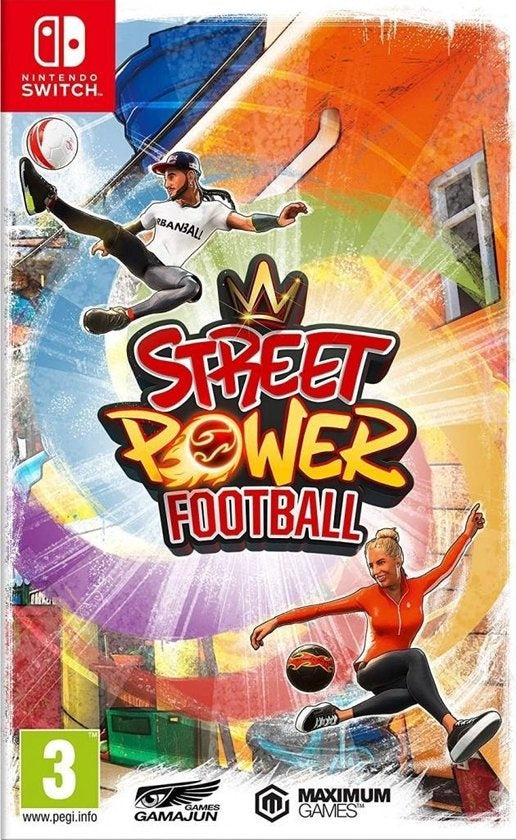 Nintendo Switch Street Power Football, doos voorkant, tweedehands