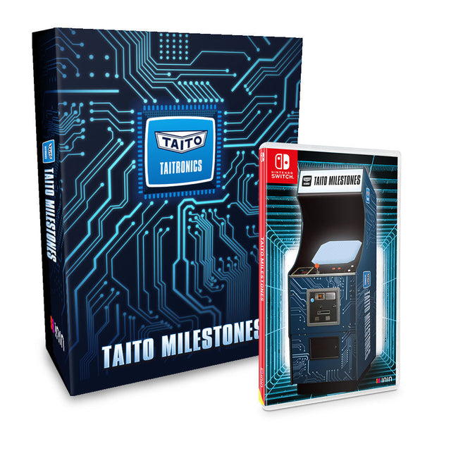 Nintendo Switch Taito Milestones Strictly Limited Collector's Edition, verzameldoos en doos voorkant