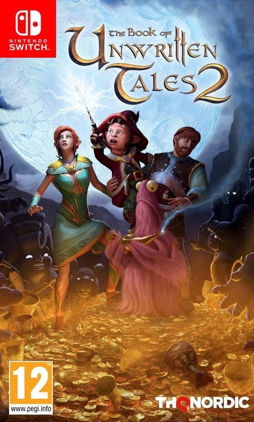Nintendo Switch The Book of Unwritten Tales 2, doos voorkant, tweedehands