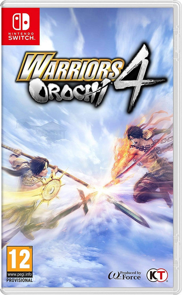 Nintendo Switch Warriors Orochi 4, doos voorkant, tweedehands