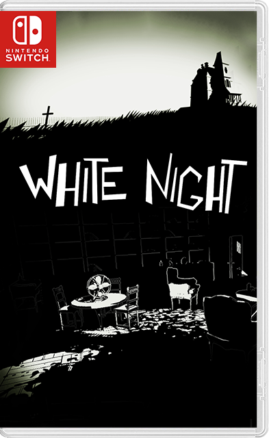 Nintendo Switch White Night, doos voorkant, tweedehands
