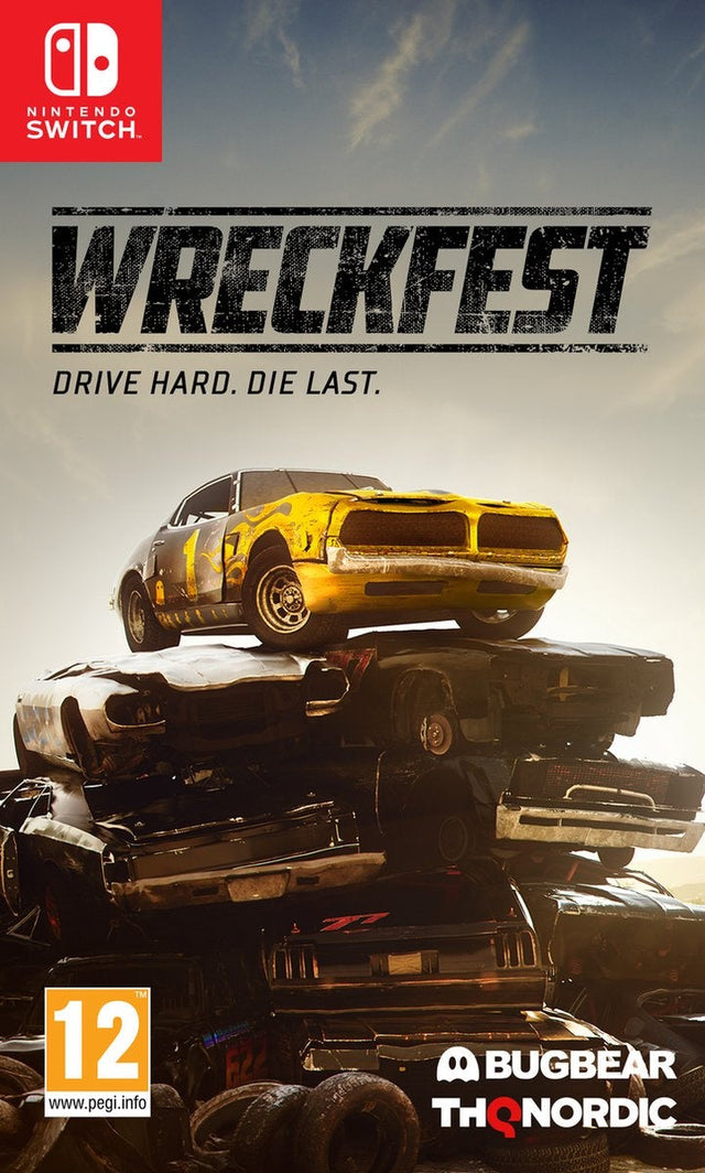 Nintendo Switch Wreckfest, doos voorkant, tweedehands