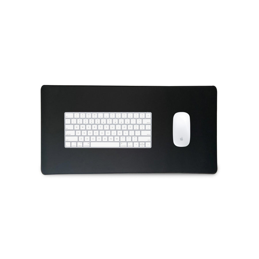 Thredo gaming muismat XXL 60 x 30 cm, zwart, met toetsenbord en muis erop