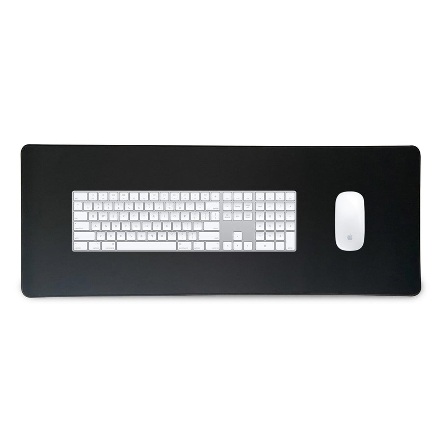 Thredo gaming muismat XXL 80 x 30 cm, zwart, met toetsenbord en muis erop