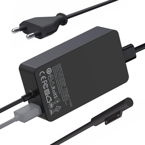 Thredo-Oplader voor Microsoft Surface Go, Pro & Surface Book - 65W (Nieuw)