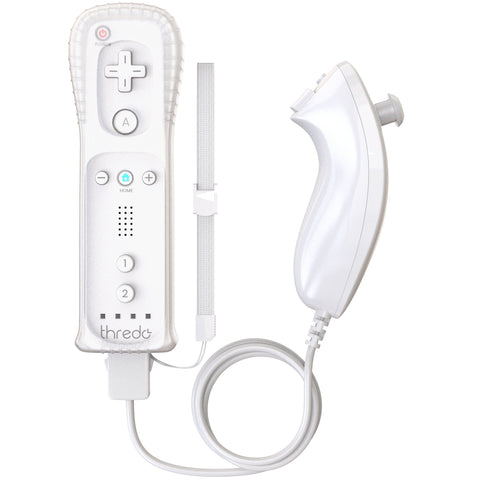 Thredo-Remote Controller + Nunchuk voor Nintendo Wii / Wii U (Motion Plus) - Wit (Nieuw)