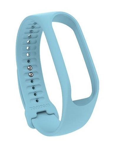 TomTom Touch fitness tracker bandje, lichtblauw, maat small, bovenaanzicht