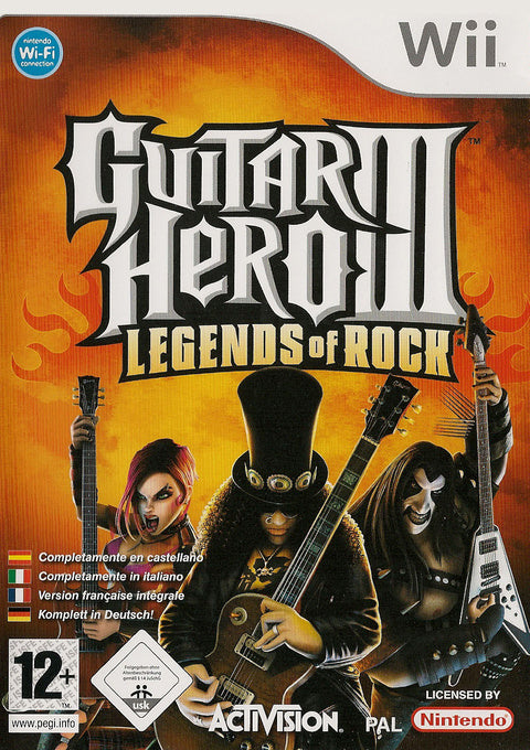 Wii-Guitar Hero III: Legends of Rock Tweedehands