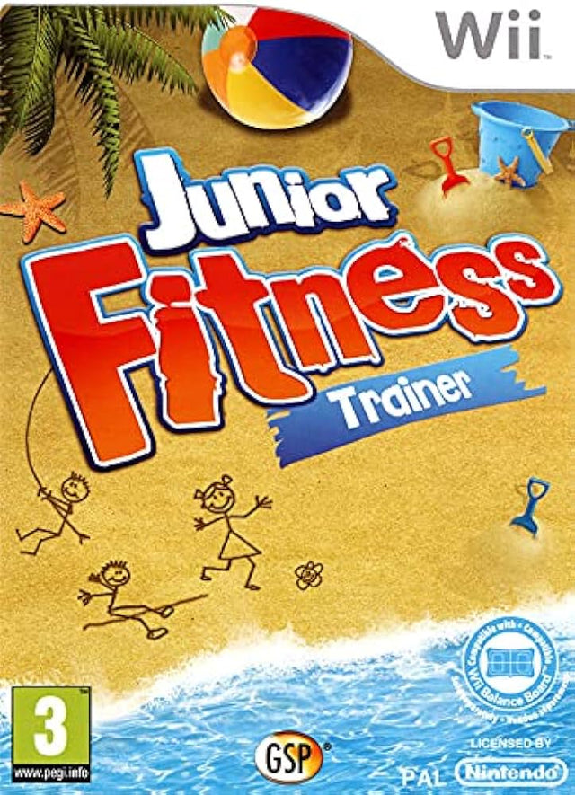 Nintendo Wii Junior Fitness Trainer, doos voorkant, tweedehands