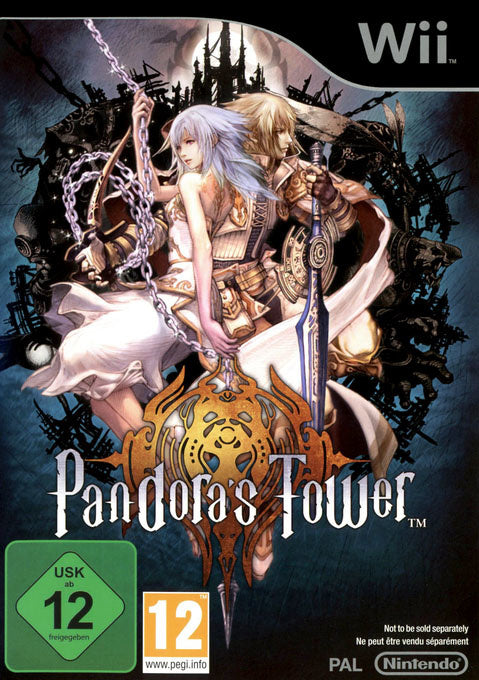 Nintendo Wii Pandora's Tower, doos voorkant, bundelhoes, niet voor losse verkoop, met USK 12 en PEGI 12