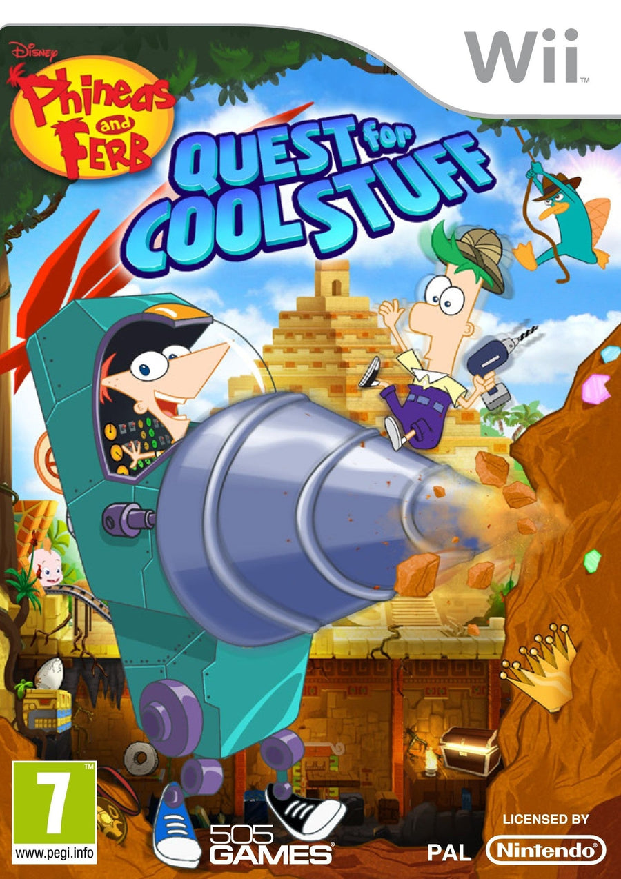 Wii-Phineas and Ferb: Quest for Cool Stuff Tweedehands
