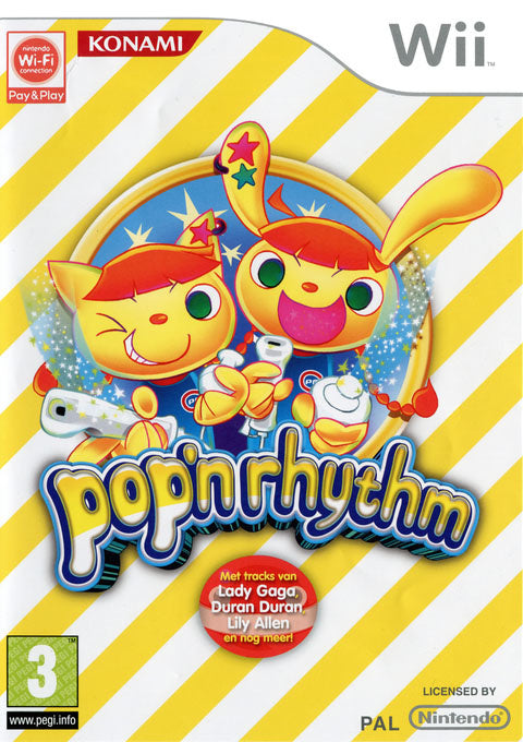 Wii-Pop'n Rhythm Tweedehands