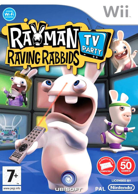 Wii-Rayman Raving Rabbids TV Party Tweedehands
