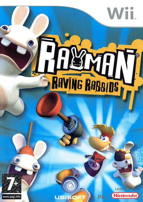 Wii-Rayman Raving Rabbids Tweedehands