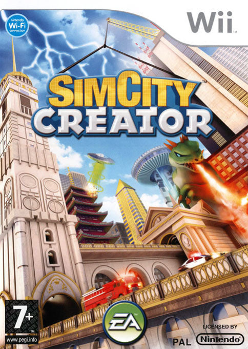 Nintendo Wii SimCity Creator, doos voorkant, tweedehands