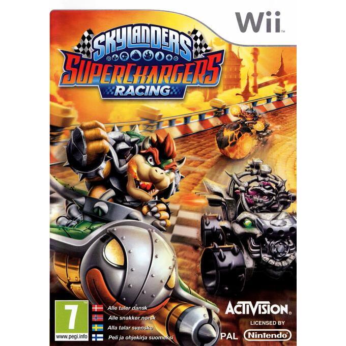 Nintendo Wii Skylanders SuperChargers Racing, los spel zonder figuren, Scandinavische doos voorkant, tweedehands