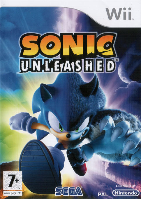 Nintendo Wii Sonic Unleashed, doos voorkant, tweedehands